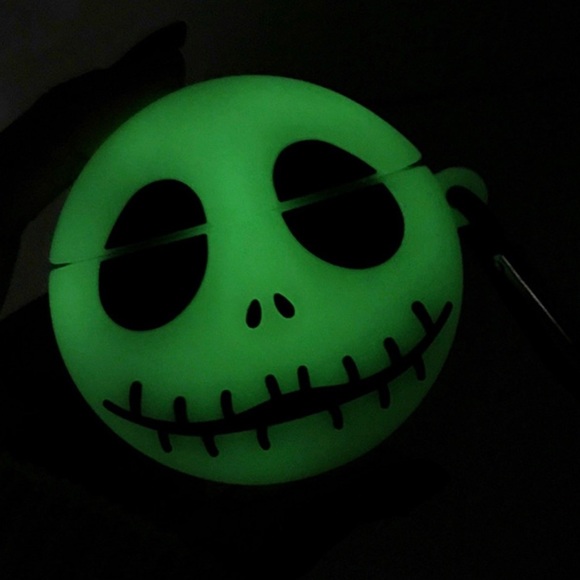 Any 2/$20 Glowing Air Pods Jack Skellington Case - Picture 3 of 8